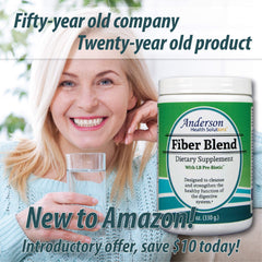 Anderson Fiber Blend being poured into water for easy mixing.