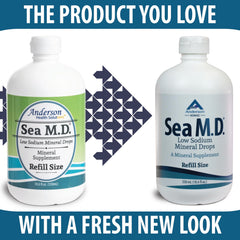 Anderson Sea M.D. bottle cap closed for controlled drop dispensing