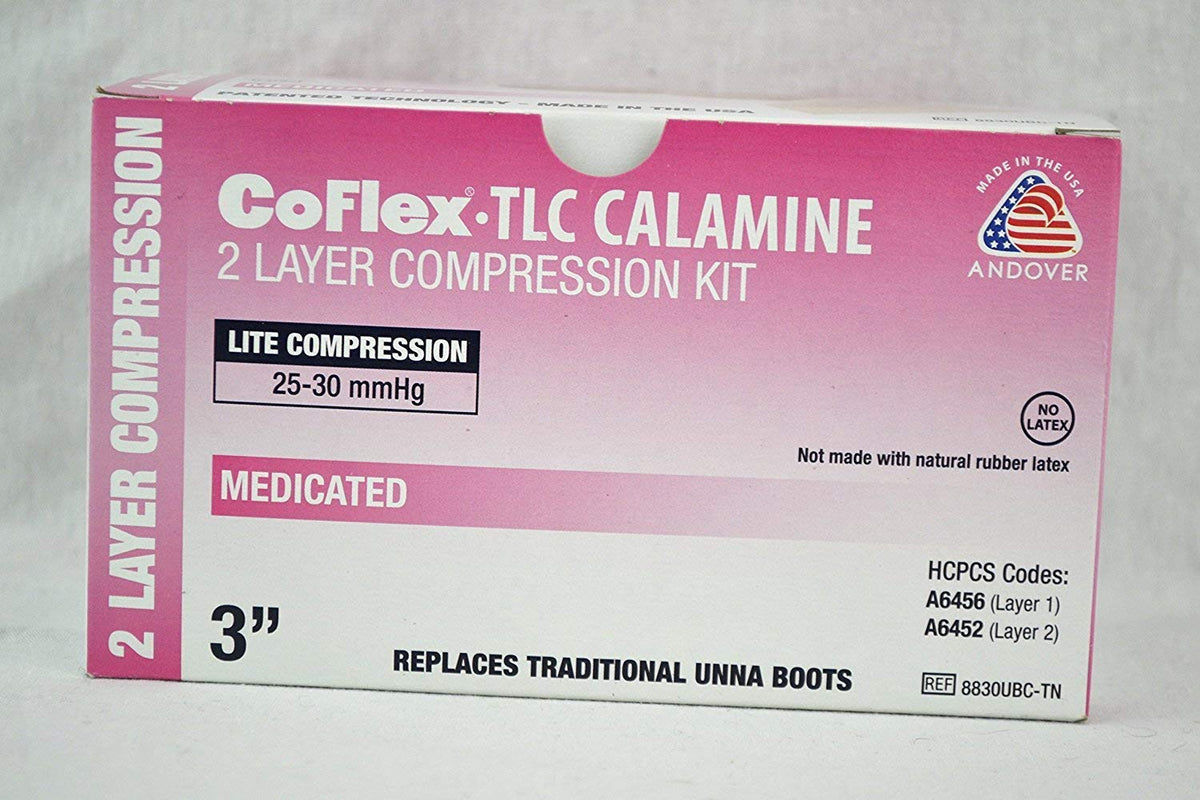 Andover Coflex UBC two-layer bandage kit for secure, adjustable compression during daily activities.