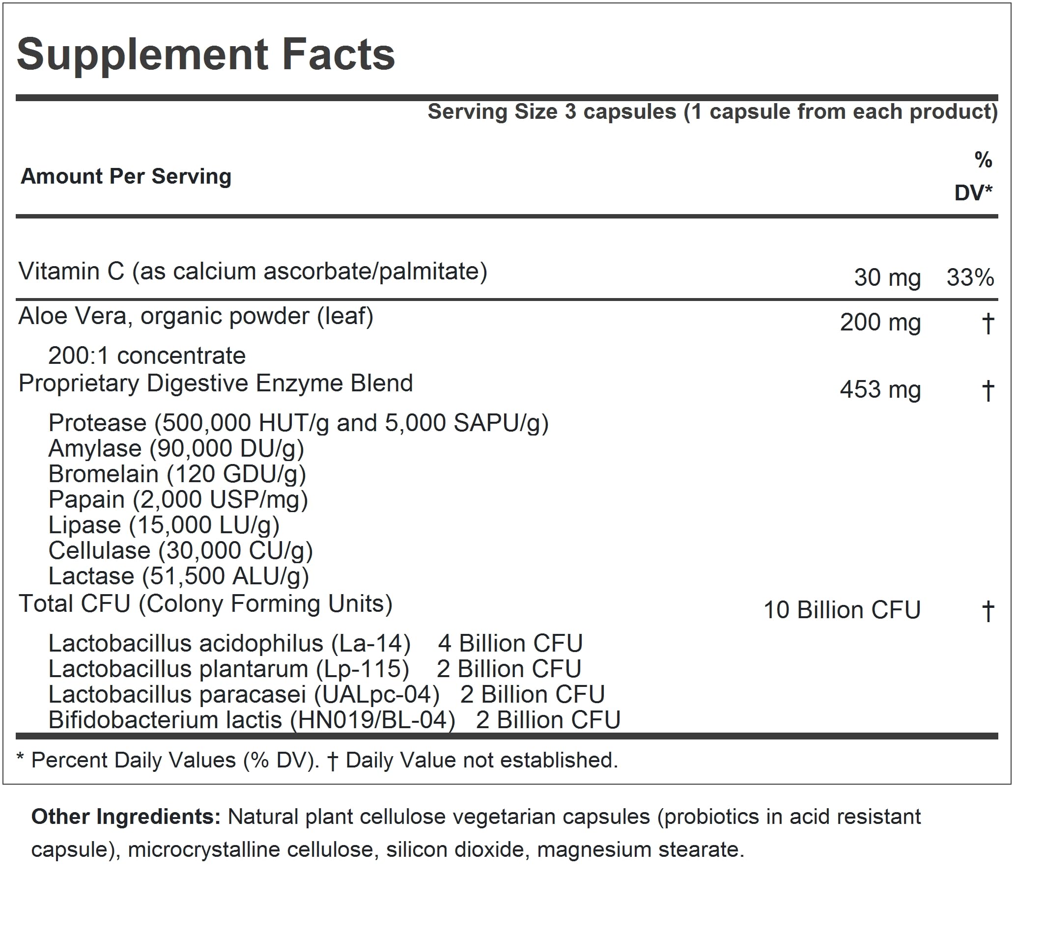 ANDREW LESSMAN Aloe Vera-200 bottle close-up highlighting concentrated GI support.