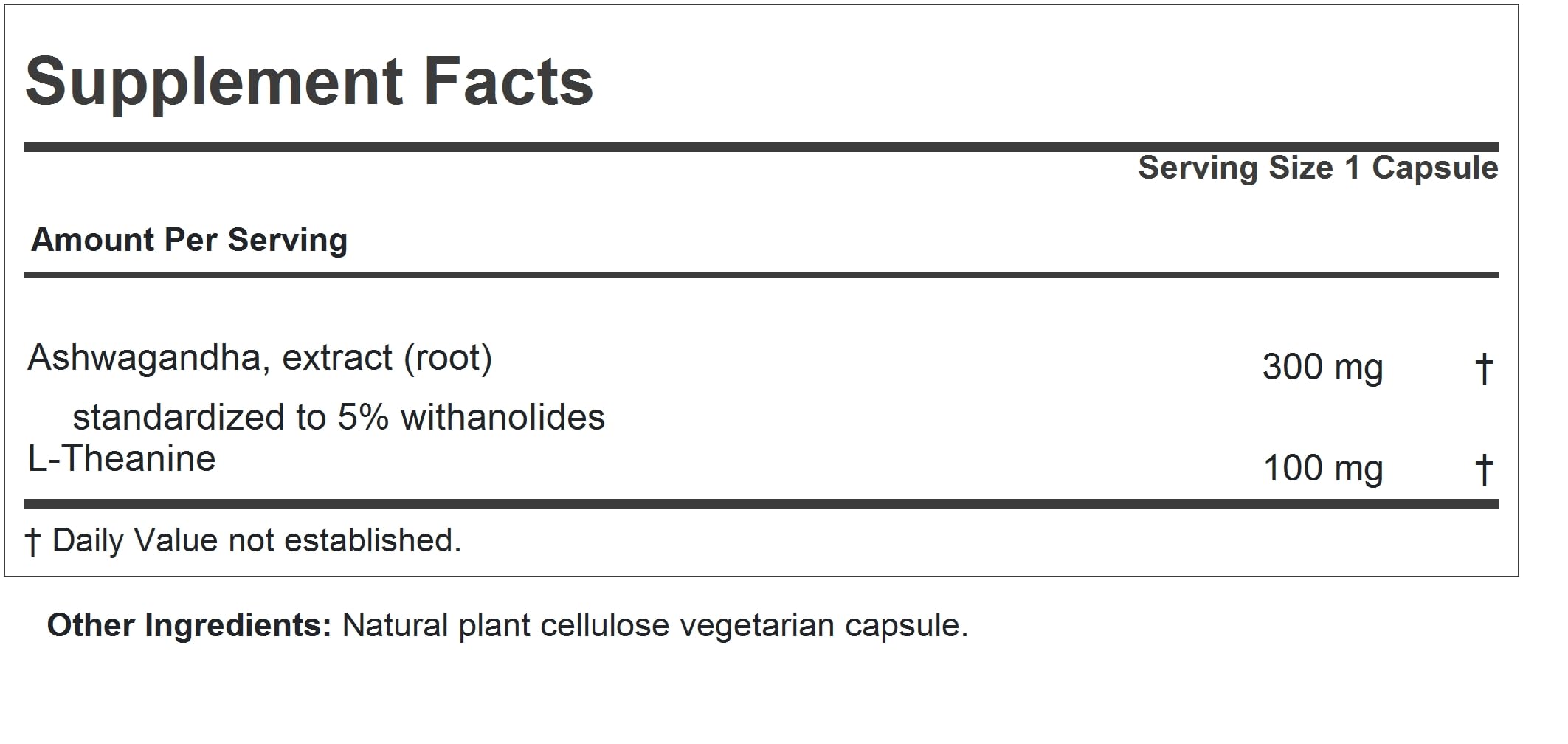 Andrew Lessman Ashwagandha Theanine capsules close-up