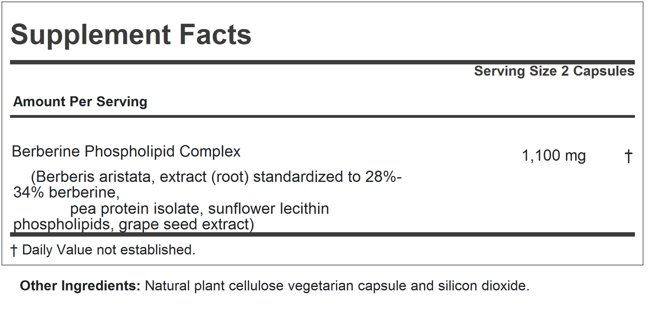 Andrew Lessman Berberine Phospholipid Complex capsules closeup highlighting easy-to-swallow design for daily support.