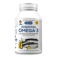 Andrew Lessman Essential Omega-3 bottle pour — easy dosing and freshness.