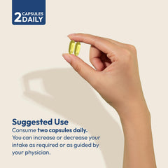 Softgels ready to swallow, Andrew Lessman Essential Omega-3 unflavored for daily use.