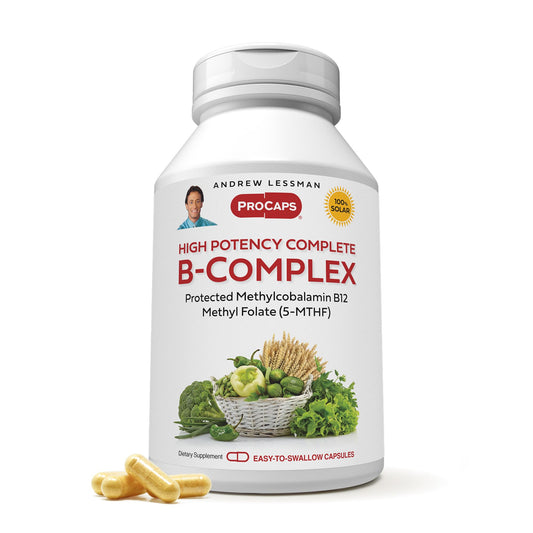 Andrew Lessman High Potency B-Complex bottle front for energy and immune support