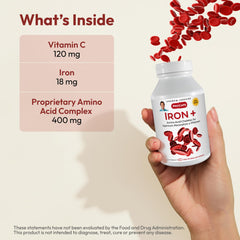 Iron Plus formula with Vitamin C to support absorption