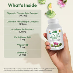 ANDREW LESSMAN Liver Anti-Oxidant Extracts capsules with curcumin phospholipid complex for protection