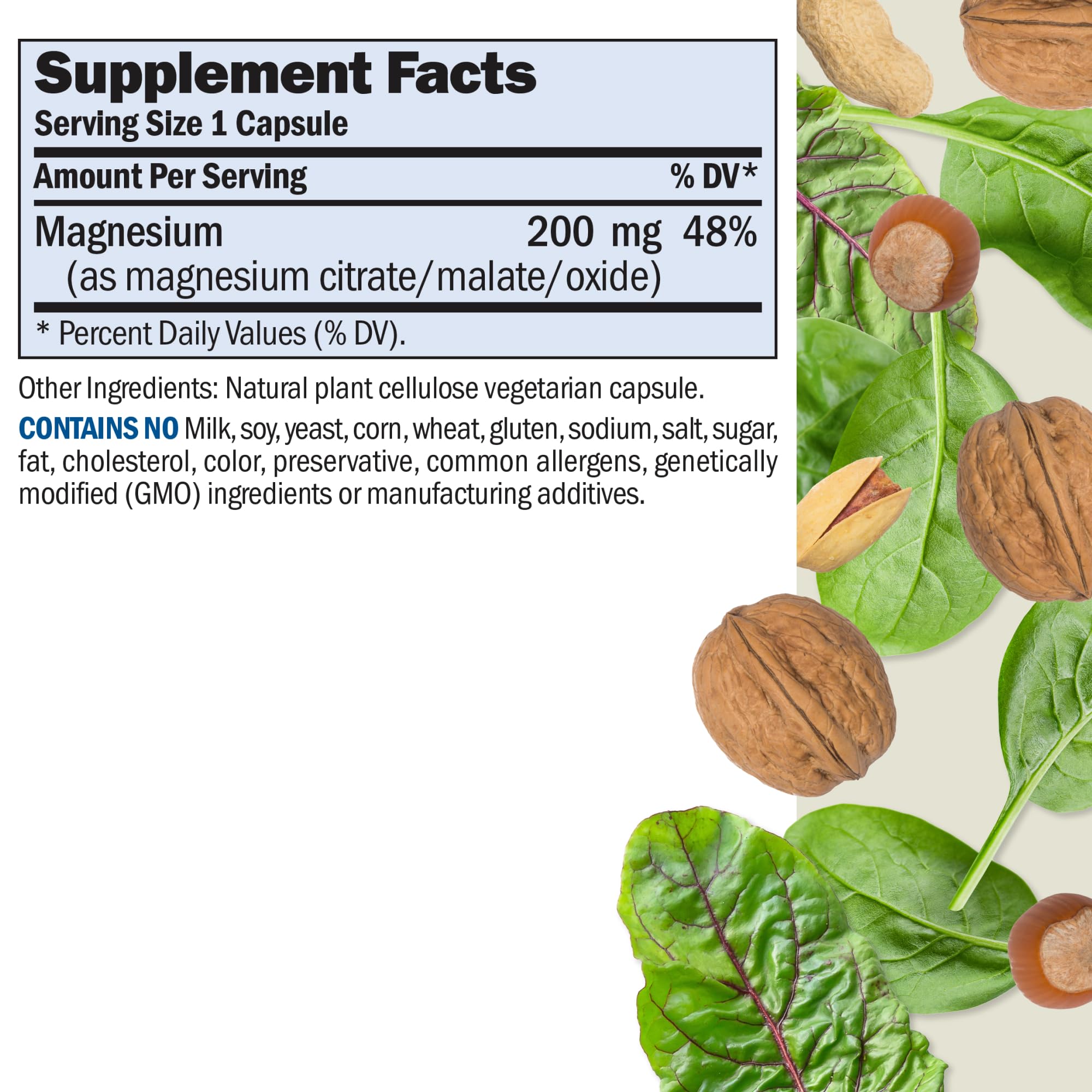 Andrew Lessman Magnesium Intensive Care bottle front, showcasing the product and 500 capsules.