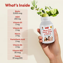 Andrew Lessman MSM capsules emphasizing sulfur-rich support for hair and nails.