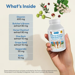 Andrew Lessman natural ingredients blend suggesting vein health support.