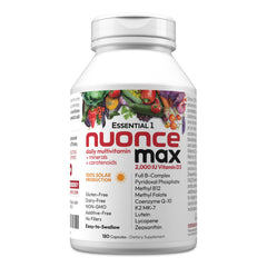Andrew Lessman nuoncemax bottle front, high-potency daily multivitamin for comprehensive daily nutrition.