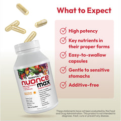 Ingredient list close-up highlighting lutein, lycopene, and zeaxanthin.