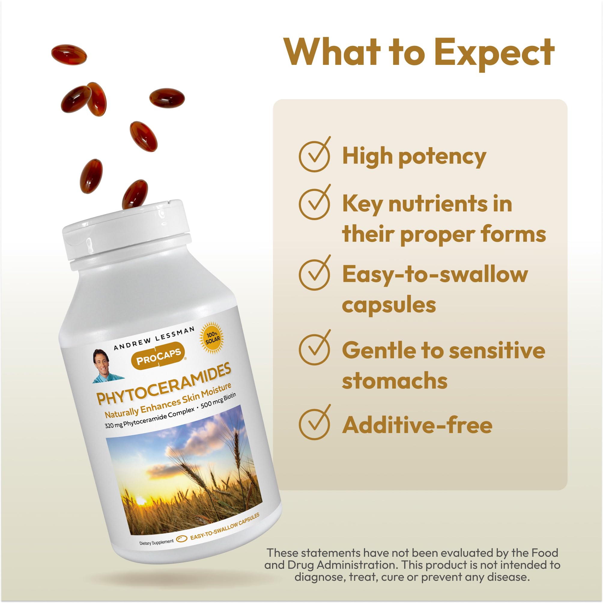 Andrew Lessman Phytoceramides packaging on shelf