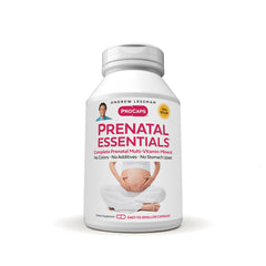 Andrew Lessman Prenatal Essentials bottle shown for easy daily prenatal support
