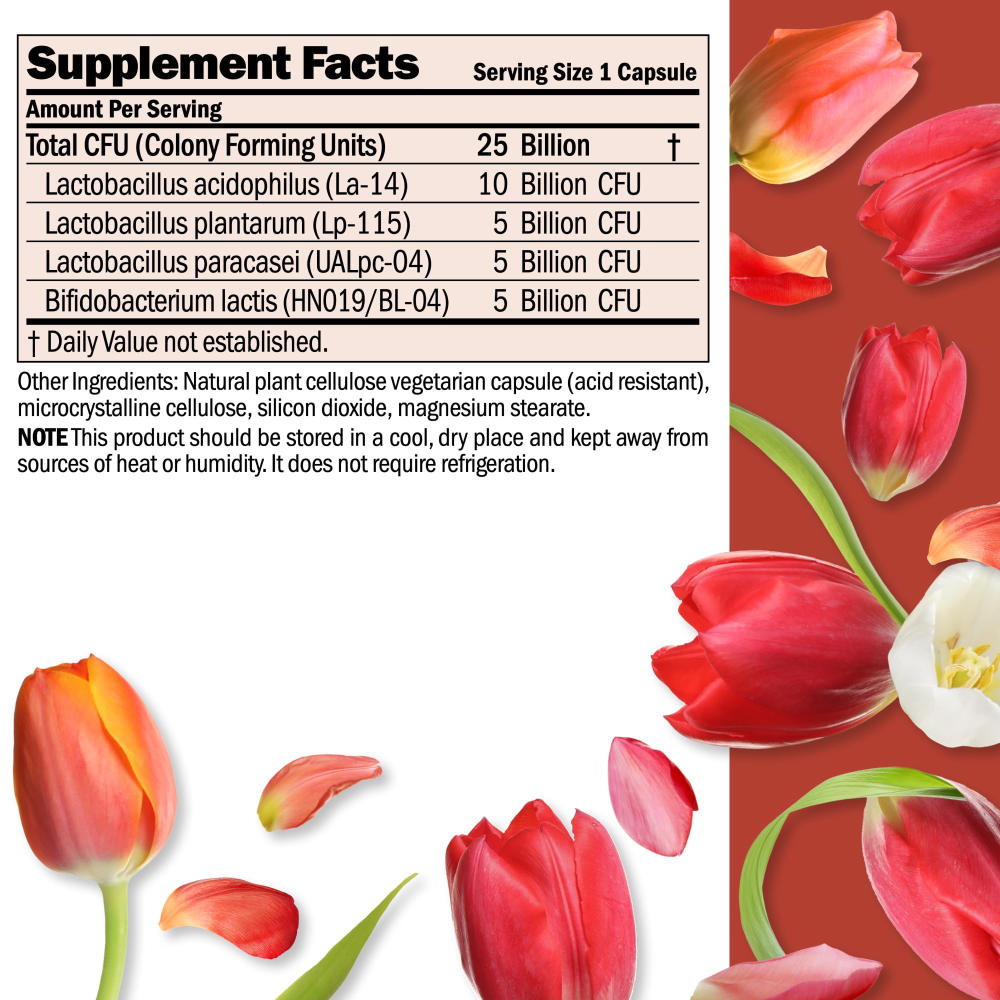 Closeup of Ultimate Friendly Flora capsules highlighting easy-to-swallow design.