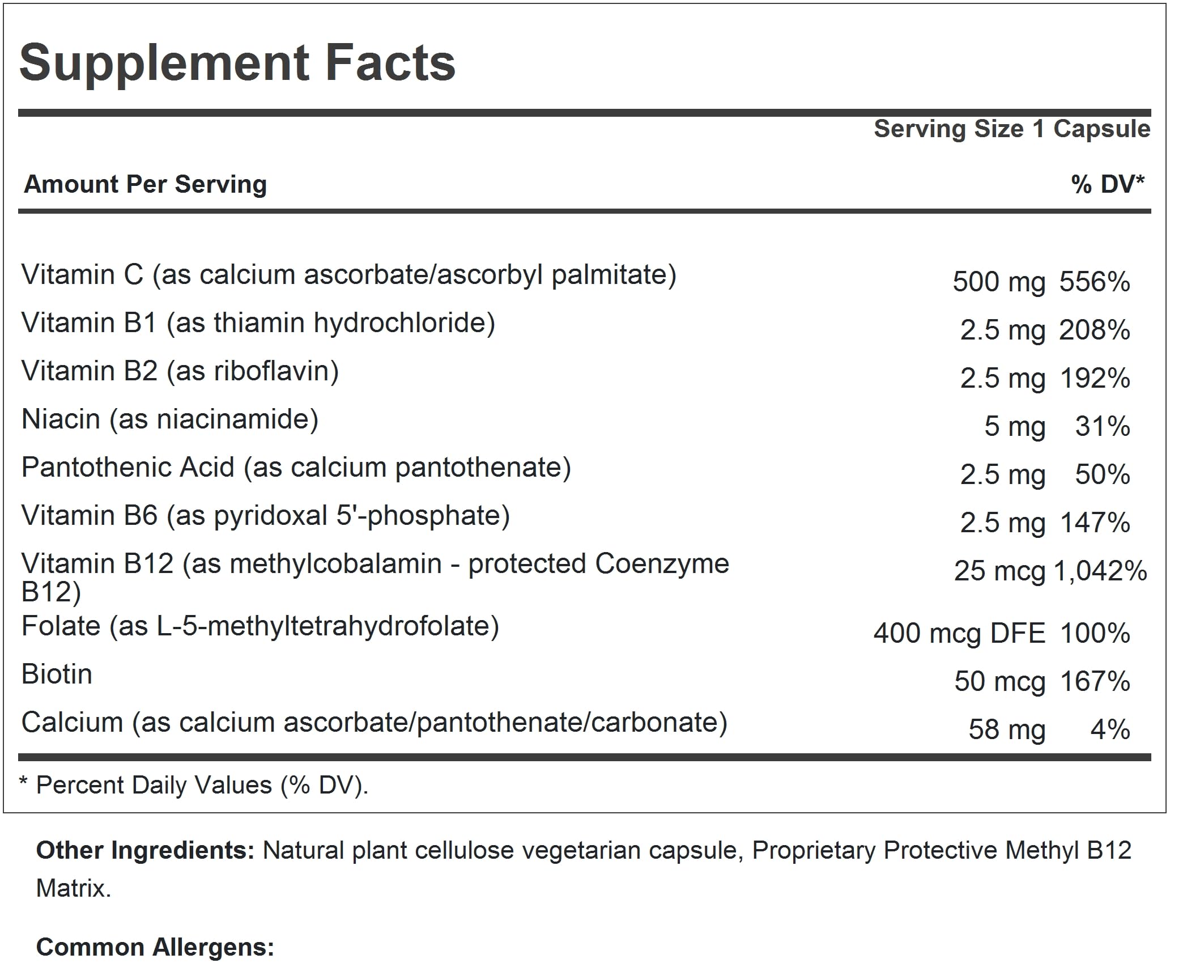 Andrew Lessman Vitamin C 500 Plus B-Complex capsules close-up, easy-to-swallow daily supplement.