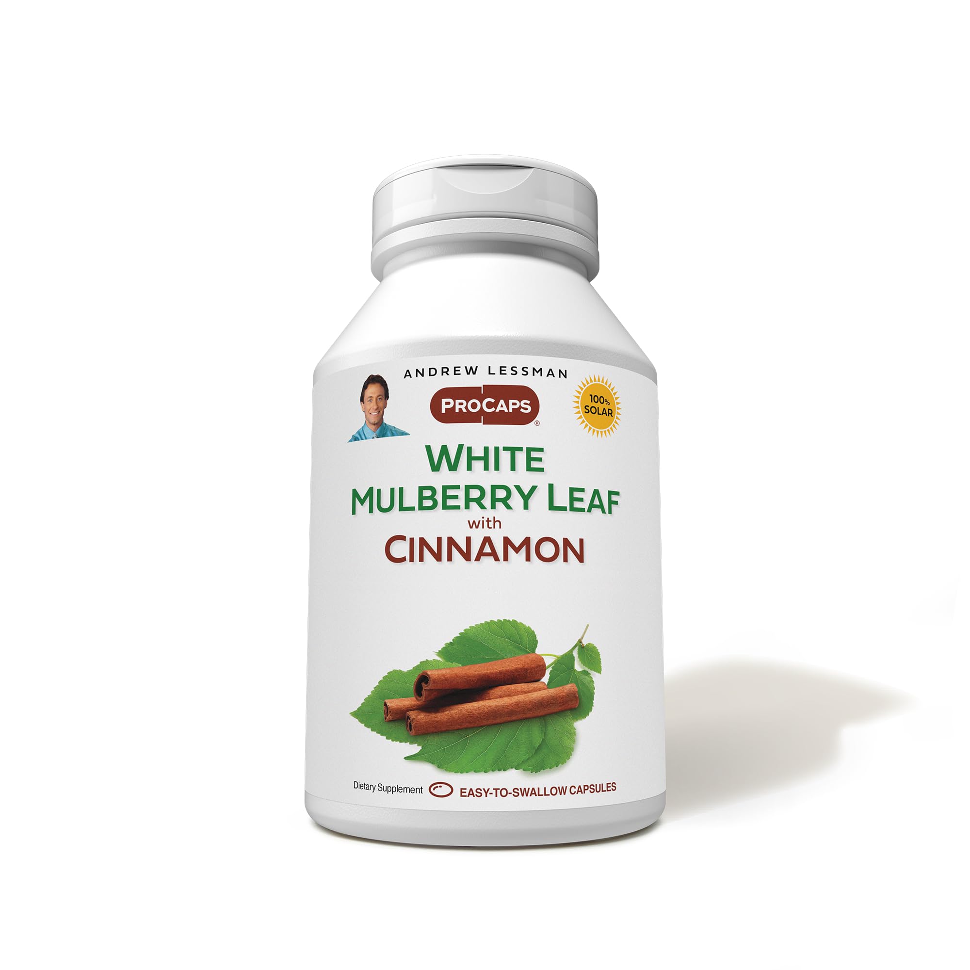 ANDREW LESSMAN White Mulberry Leaf with Cinnamon softgels bottle, may support balanced carbohydrate choices.