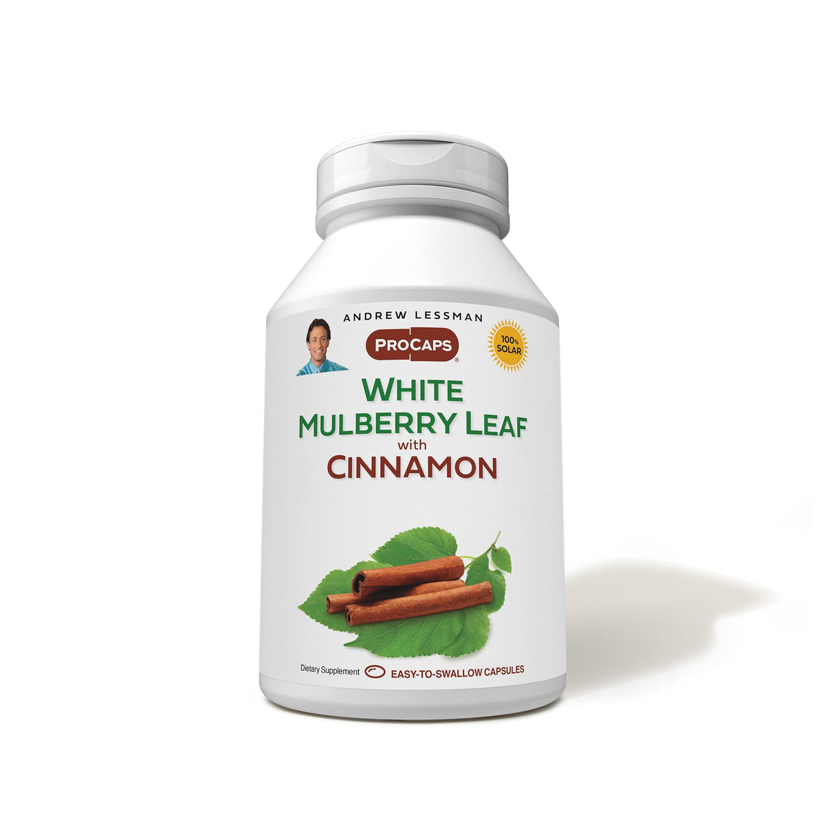 ANDREW LESSMAN White Mulberry Leaf with Cinnamon softgels bottle, may support balanced carbohydrate choices.