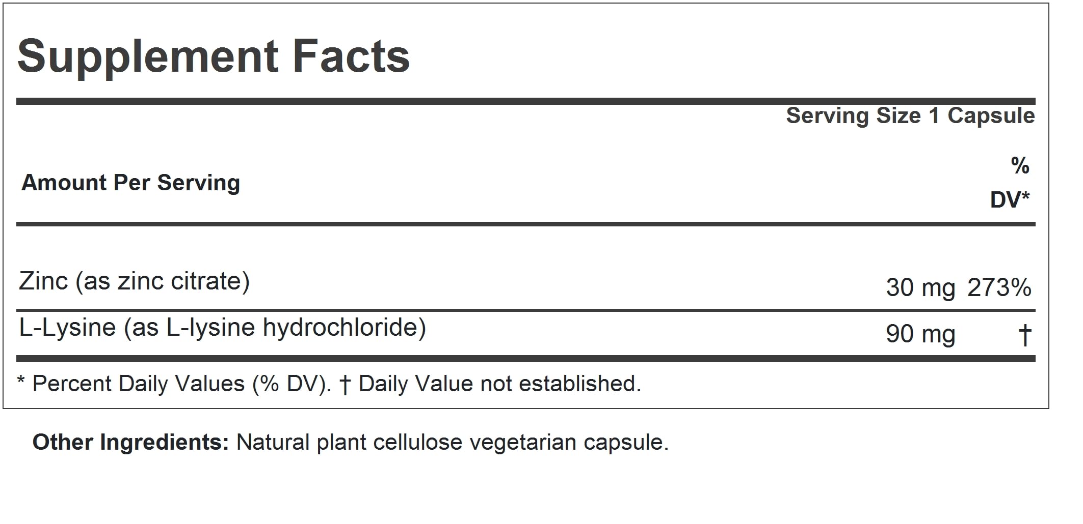 Andrew Lessman Zinc 30mg capsules close-up highlights absorption.