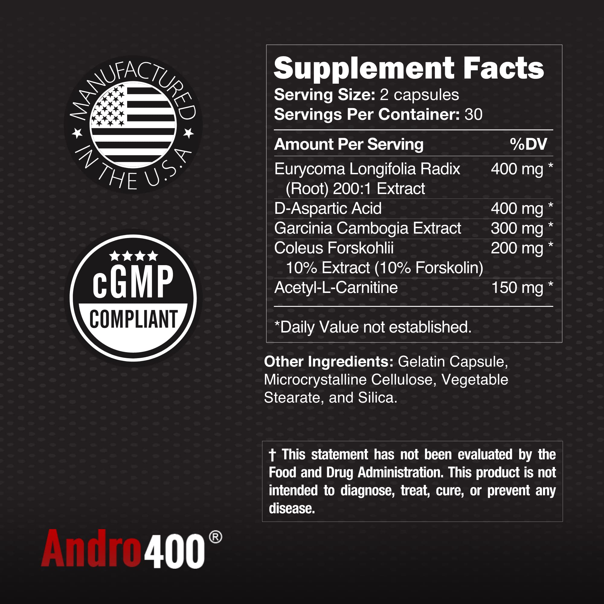 Andro400 Ultra Max T 200:1 extract icon emphasizes concentrated base