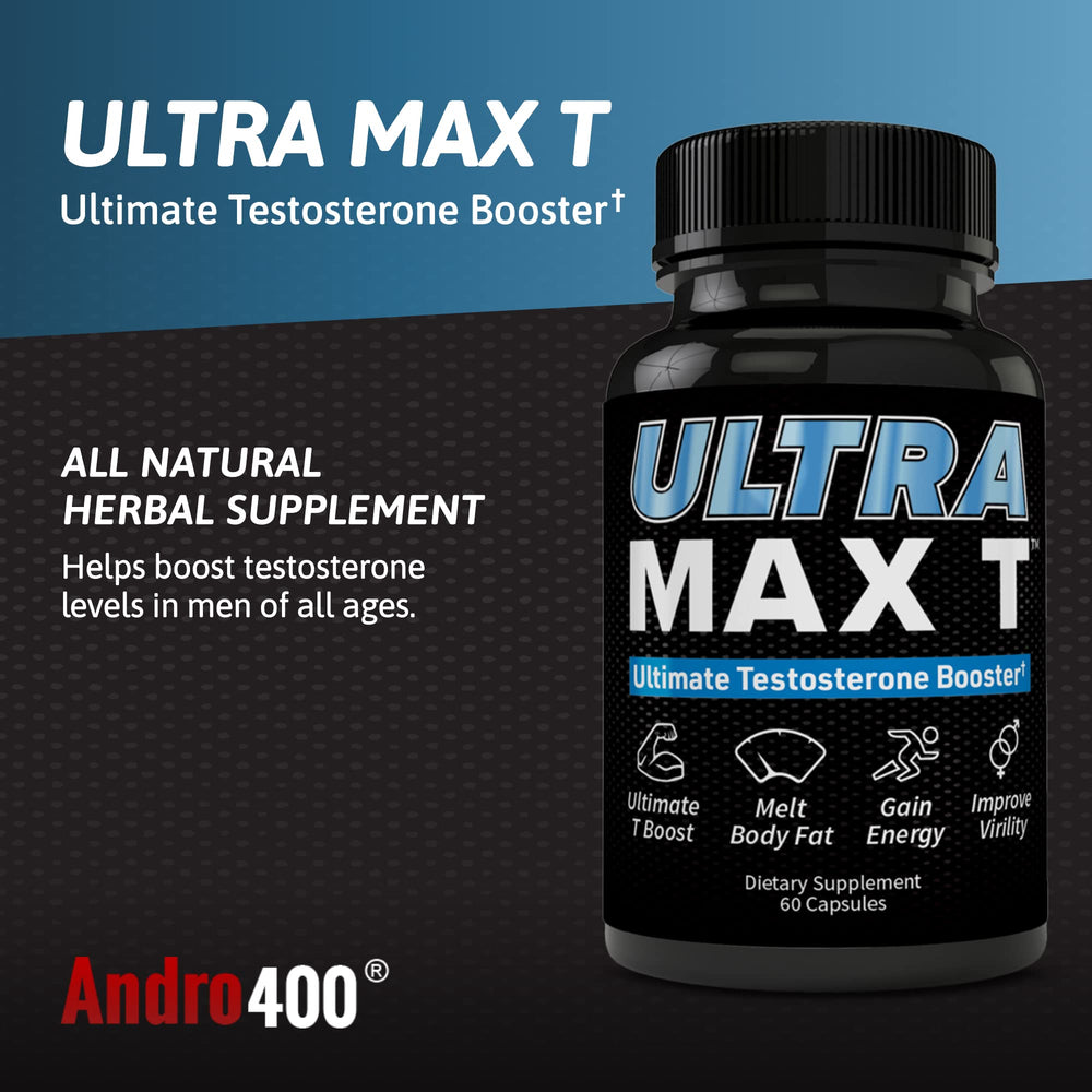 Andro400 Ultra Max T DAA capsules closeup references natural hormone-support possibilities