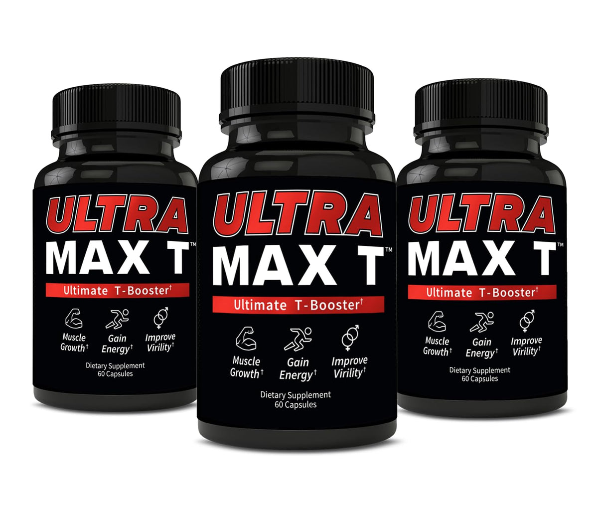 Andro400 UltraMax T bottle front for daily supplementation.