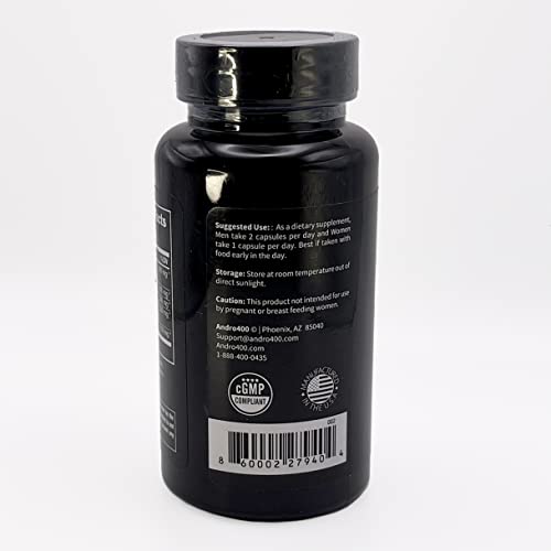 Andro400 UltraMax T capsules arranged for daily use.