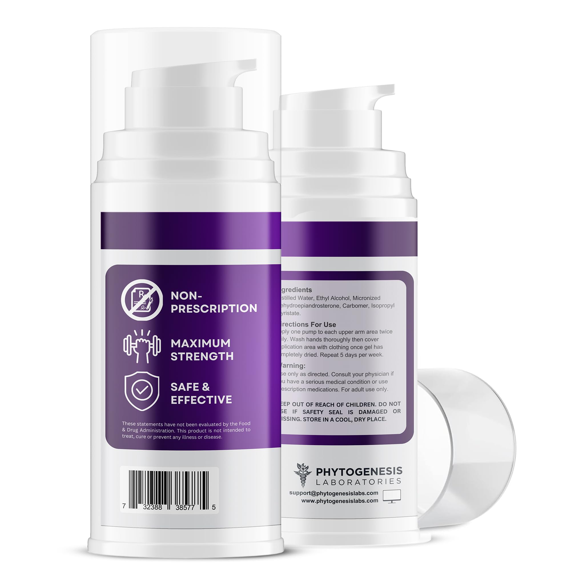 ANDROGENESIS DHEA 75 topical-gel close-up shows smooth, ready-to-apply texture.
