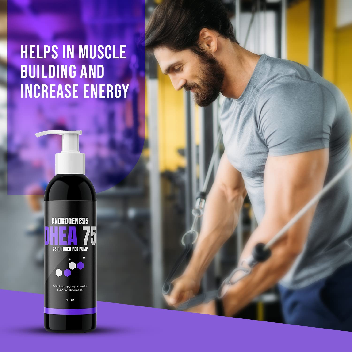 ANDROGENESIS DHEA 75 usage-instructions presents simple steps for application.