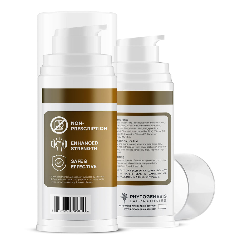 Androgenesis Enhanced Formula arm application area ready for use.