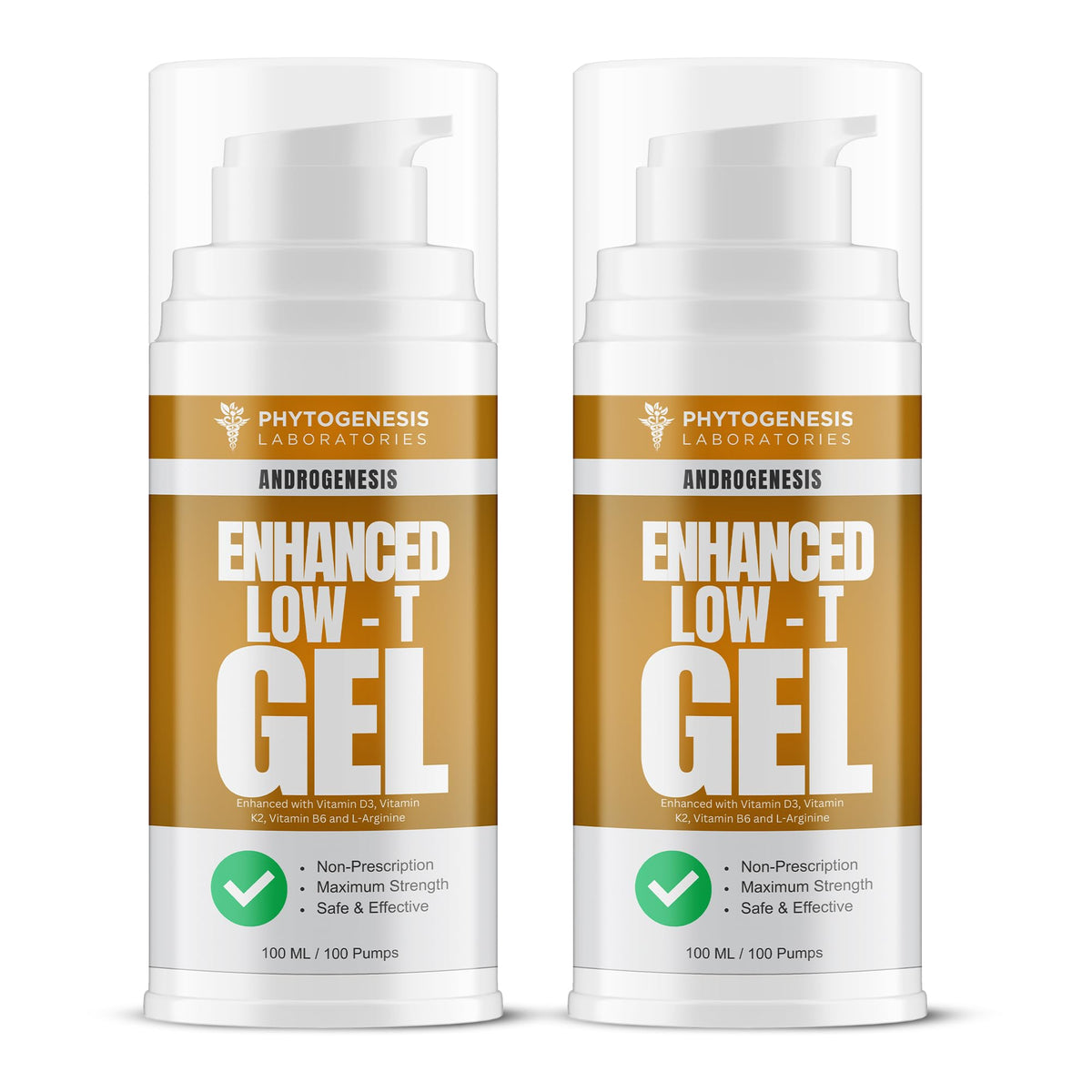 Androgenesis Enhanced Formula bottle close-up for premium topical use.