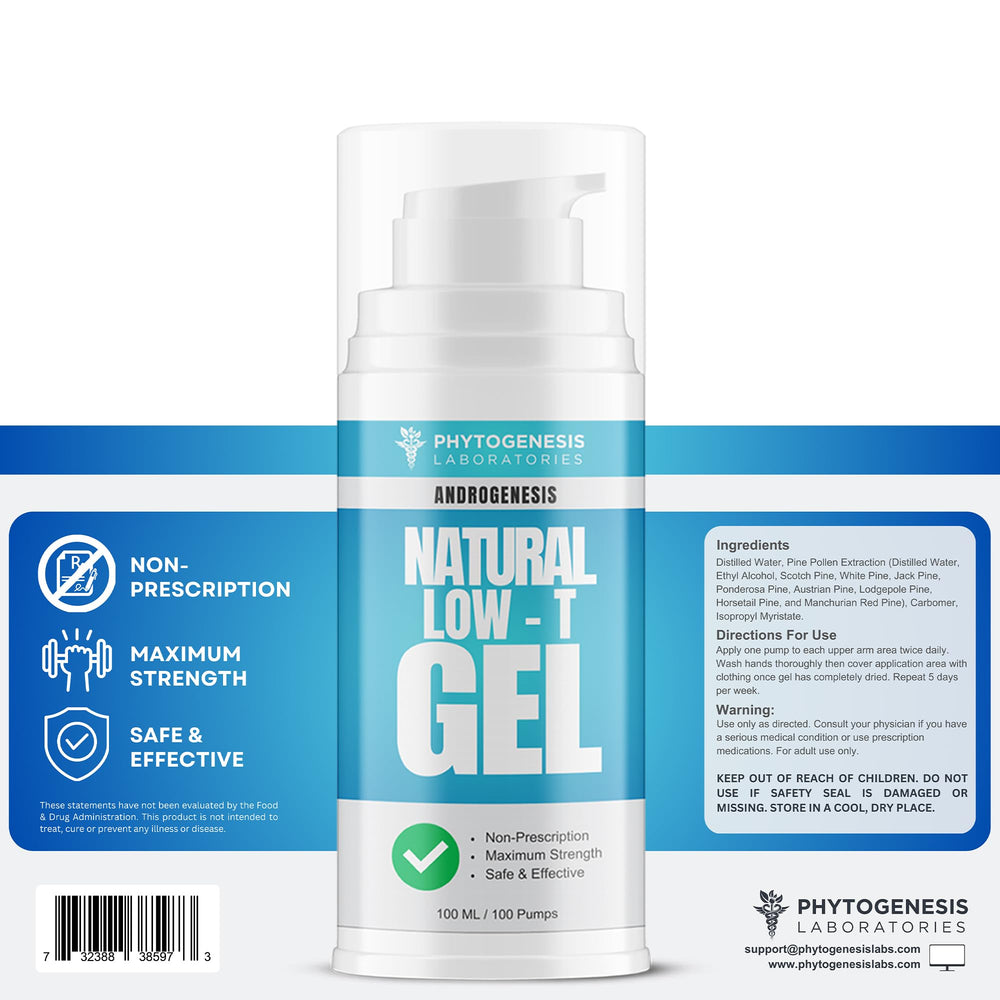 Androgenesis ingredients close-up highlighting texture