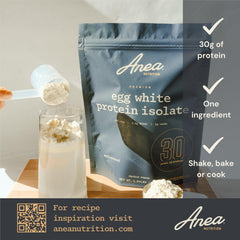 Anea Egg White Protein Isolate smooth mix: quick shake with clean macros.