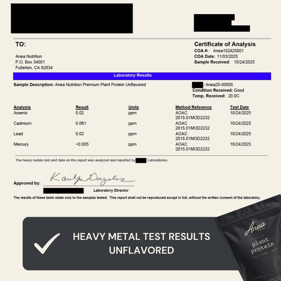 Anea Plant Protein BCAAs 3.7g highlight on packaging.