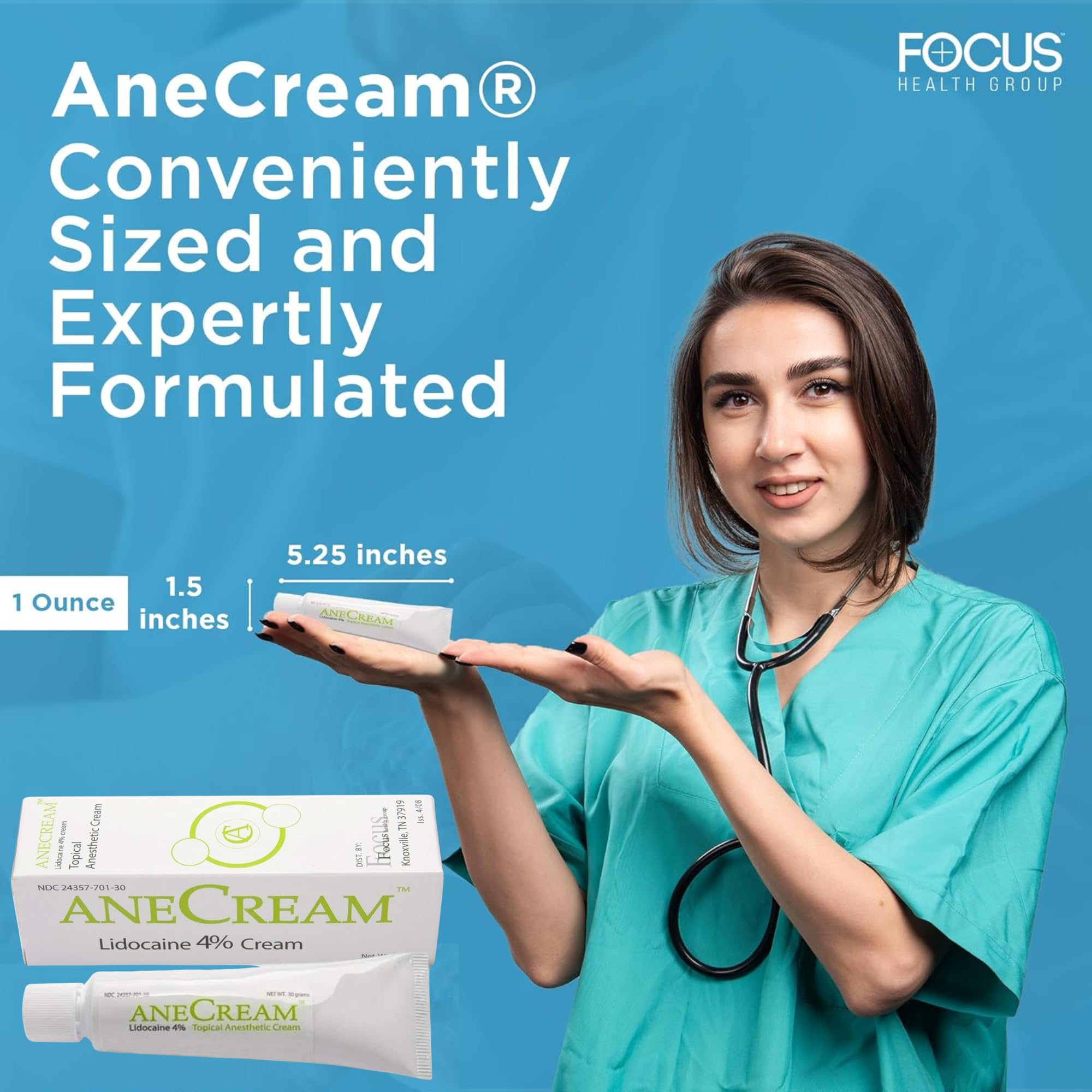 Cooling sensation of AneCream Focus Health on irritated skin.