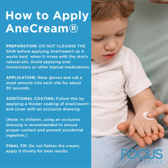 AneCream Focus Health placed in a travel first-aid kit for on-the-go care.