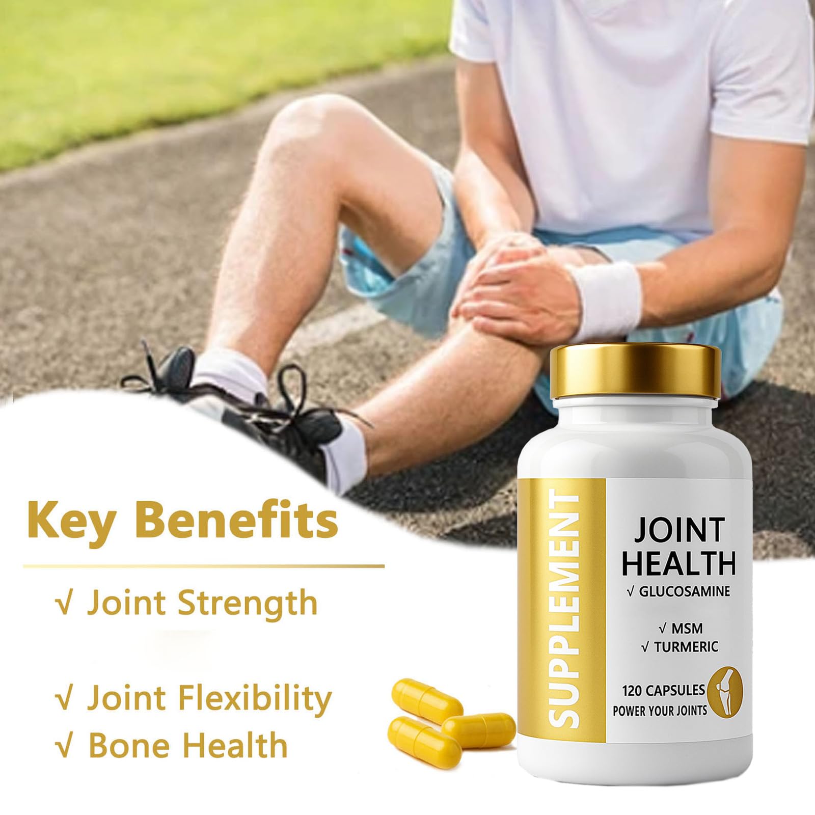 Easy-to-swallow ANEFOSE capsules, four per day.