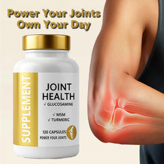 ANEFOSE ingredients label shows glucosamine, MSM, turmeric, boswellia.
