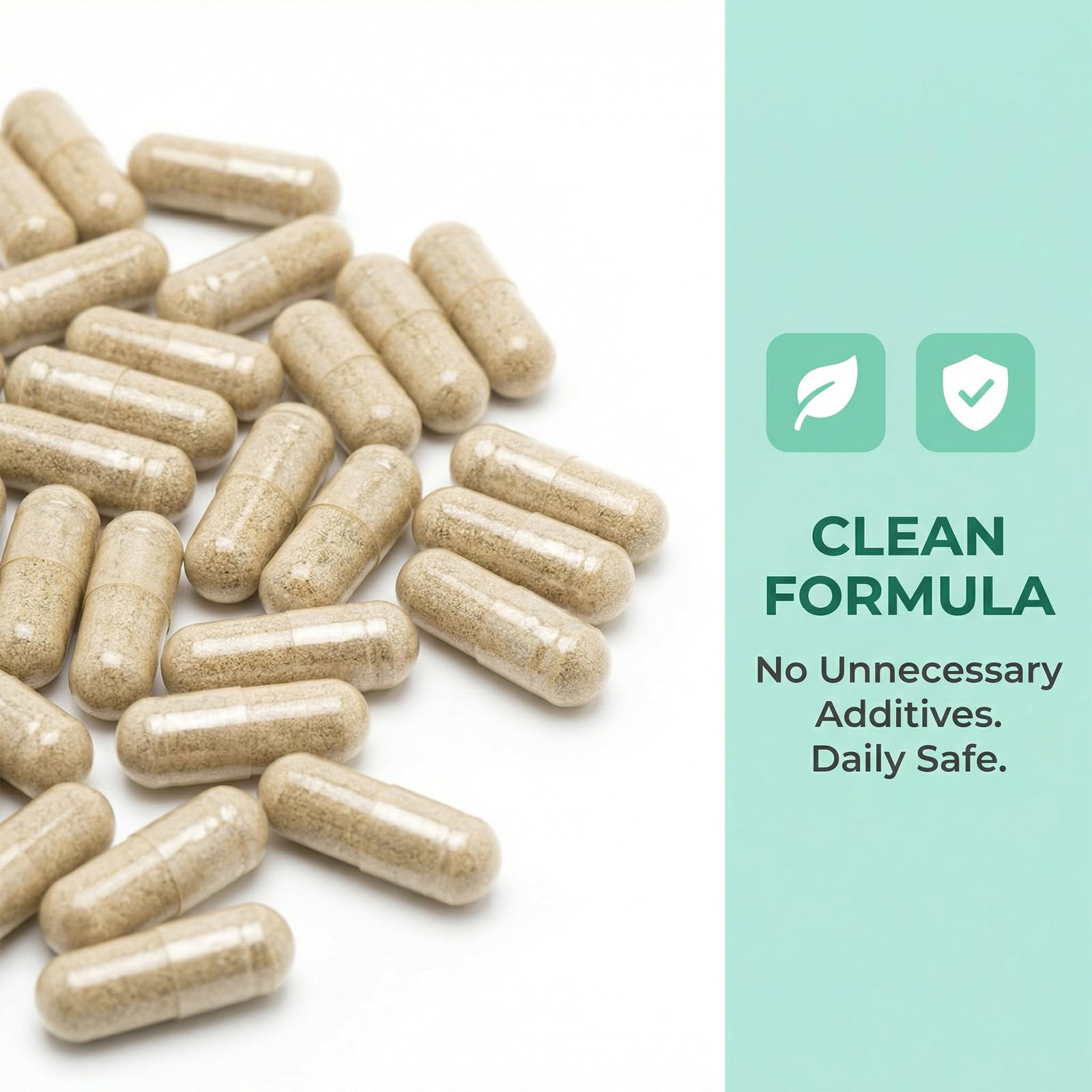 ANEFOSE Mortaine Grow Spark packaging on shelf conveys a convenient 60-capsule size.
