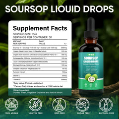 ANEFOSE Soursop Drops dropper enables easy, measured daily use.