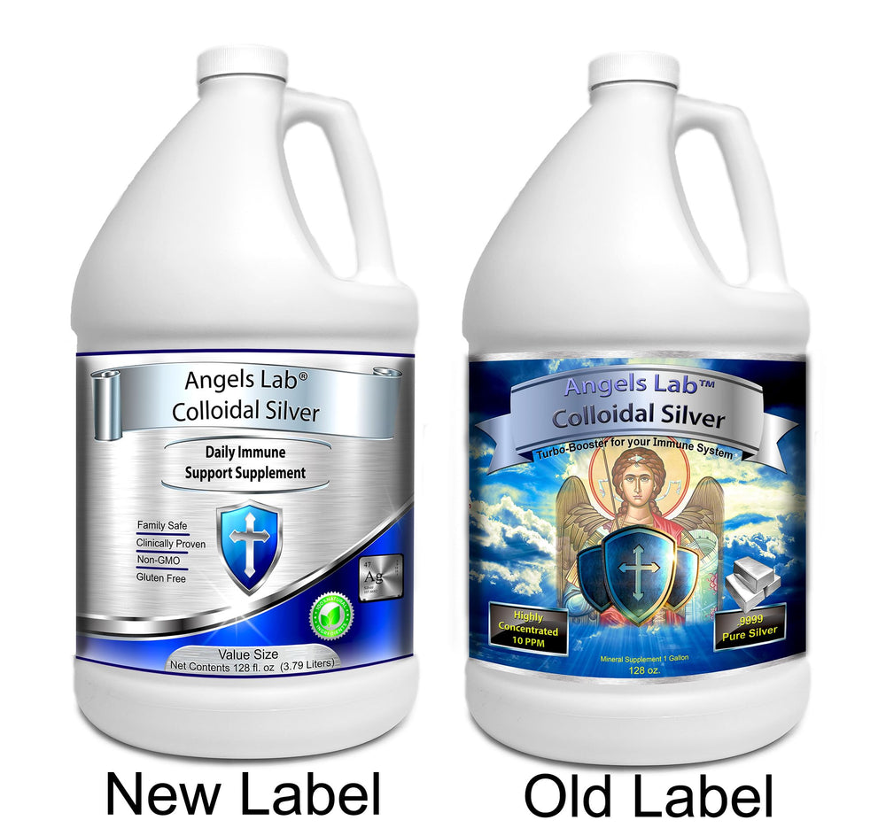 Angels Lab Colloidal Silver pour action shows convenient daily use.