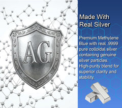 Angels Lab methylthioninium chloride USP-grade label with formulation details.