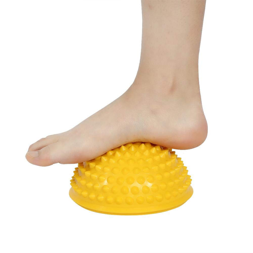 ANGGREK half round massage ball yellow neck relief highlight ease of tension in the neck area