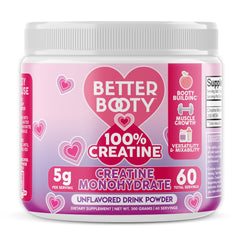 Angry Supplements Better Booty creatine jar ready for glute training routines