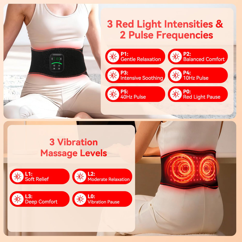 ANHOM red light therapy belt abdomen panel for comfort and recovery.