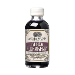 Anima Mundi Apothecary black elderberry syrup bottle for daily immune support.