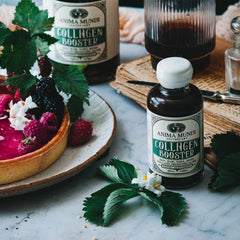 Anima Mundi Apothecary calendula and mangosteen detail highlights soothing botanicals.
