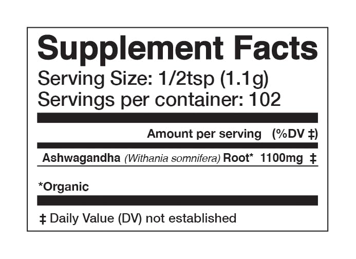 Anima Mundi Ashwagandha powder dispensing scoop ready to add to beverages
