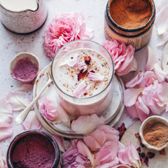 Anima Mundi Mucuna powder in tea cup for easy infusion.