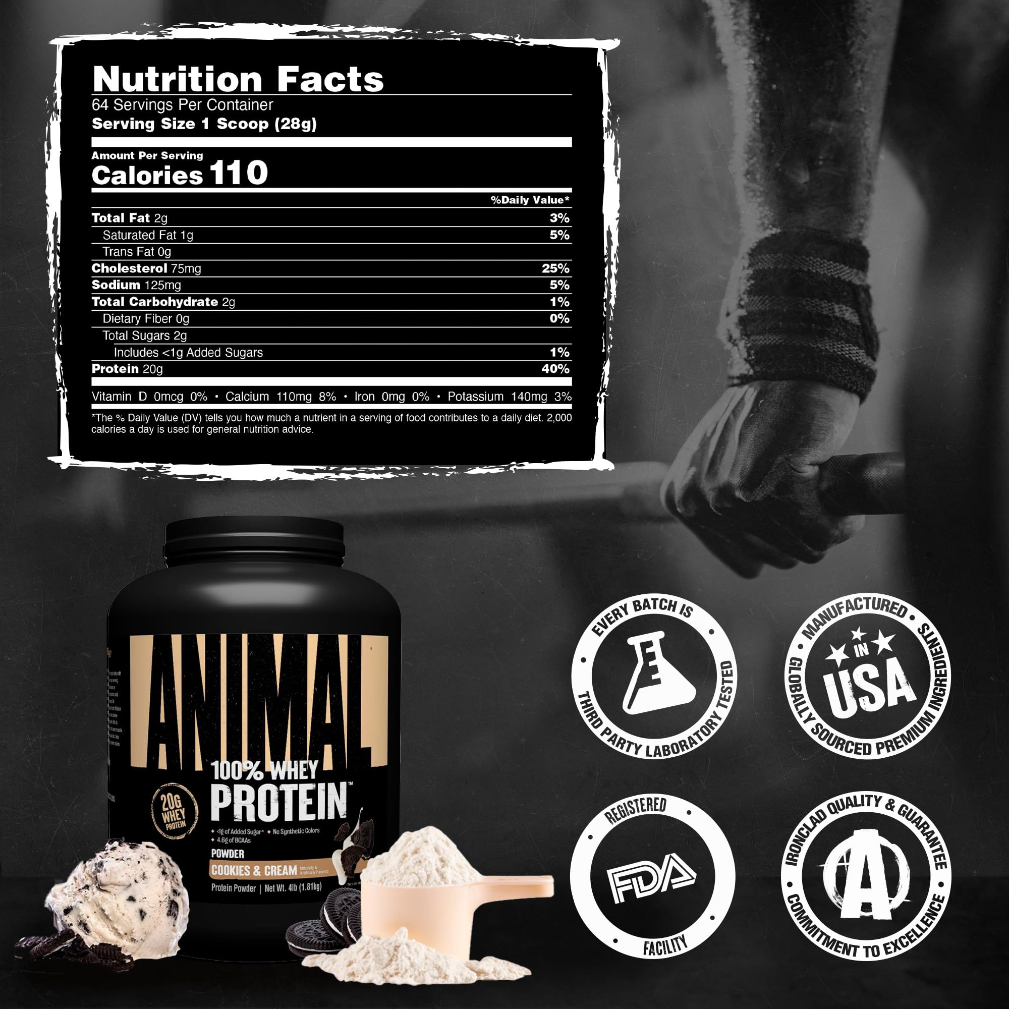 Animal 100% Whey breakfast idea showcases easy protein addition.